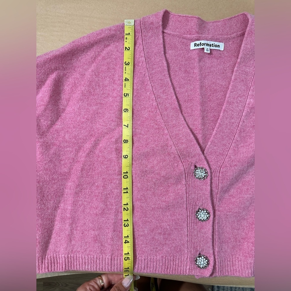 Reformation Val Regenerative Wool Cardigan - Picture 8 of 9